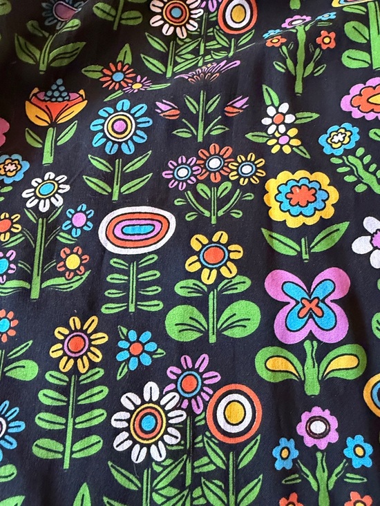 Super sonic Black Floral-Pattern Short Sleeve button up shirt - Picture 4 of 4